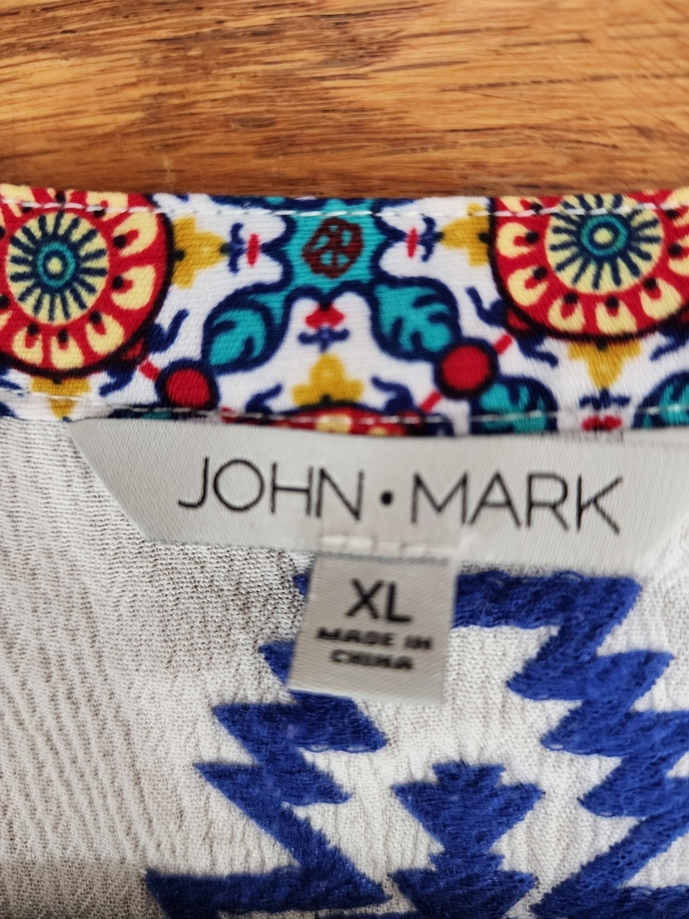 John Mark Multi-Color  Bohemian  V-Neck Sleeveless - Picture 4 of 7